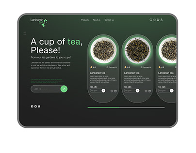 Lankaran tea identity & Website design