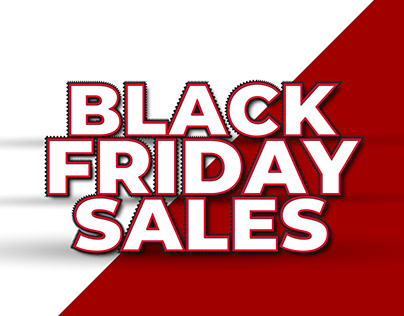 Black Friday sales 3d editable text effect