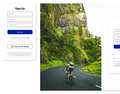 Daily UI Challenge: Day 1 - Sign up