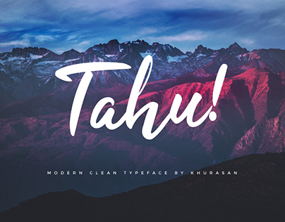 TAHU! - FREE SCRIPT FONT