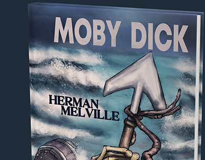 Moby Dick Book Cover - Personal Project