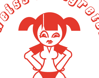 Logo for a ladies football team