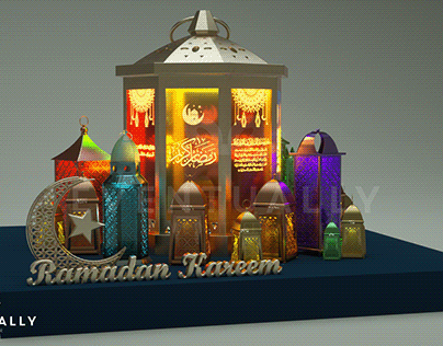 Lanterns Mall Ramadan Event 3D Design