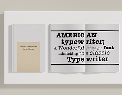 American Typewriter Font Book