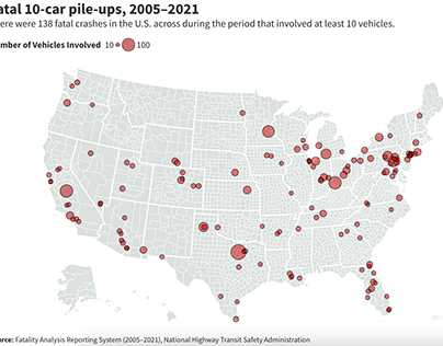 Data Viz: Multi-Vehicle Pile-Ups in the U.S.