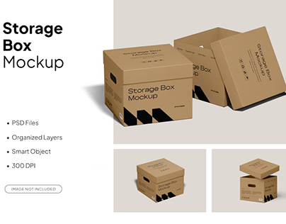 Storage Box Mockup