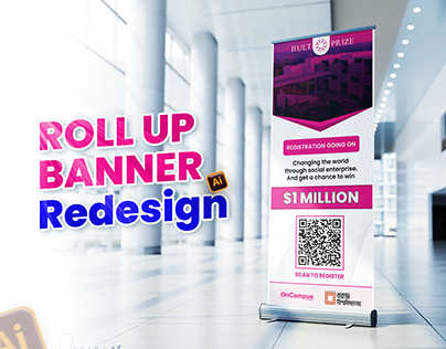 Roll Up Banner ReDesign for Hult Prize - VU