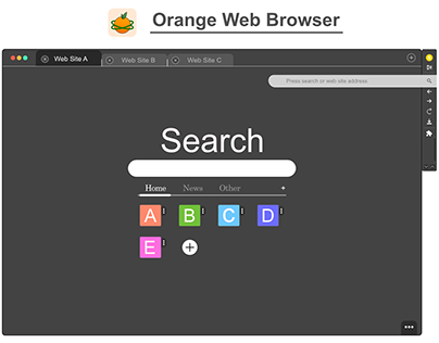 Orange Web Browser UI