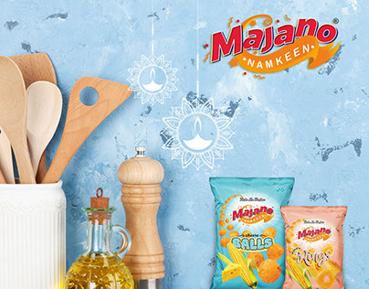 Branding and Packaging for a Namkeen Brand Majano.