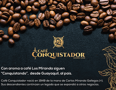 Rediseño de marca y empaque Café Conquistador