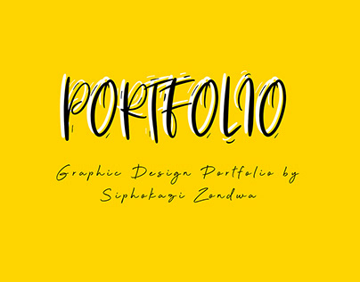 Graphic Design Portfolio by Siphokazi Zondwa