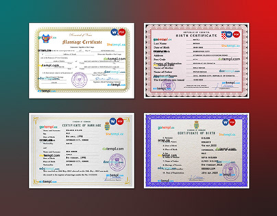 Congo,Croatia,Denmark certificate templates