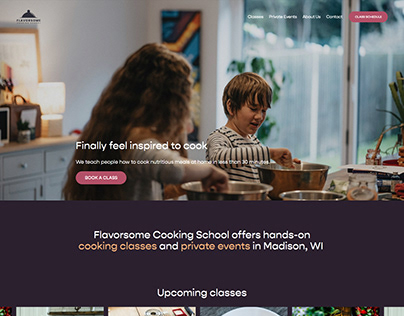 Project thumbnail - Cooking School | Squarespace Web Design