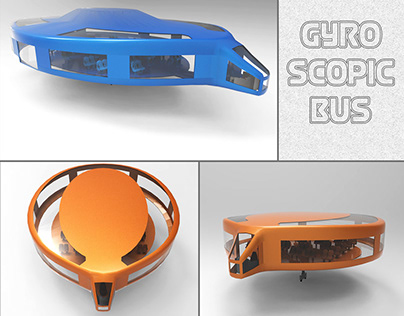 Gyroscopic Bus (Low Poly Game Asset)