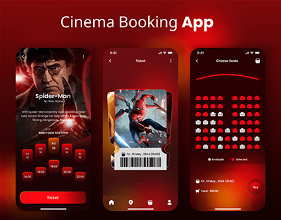 Project thumbnail - Cinema Booking App | UI/UX