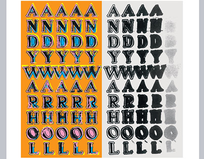 Concept typographique Andy Warhol