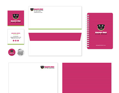 Happy Pet Sitting & Services Stationary Design