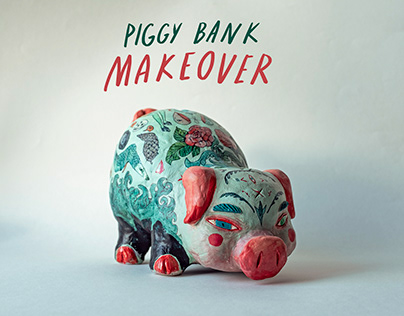 Porcelain Pig Art Transformation - Personal Project