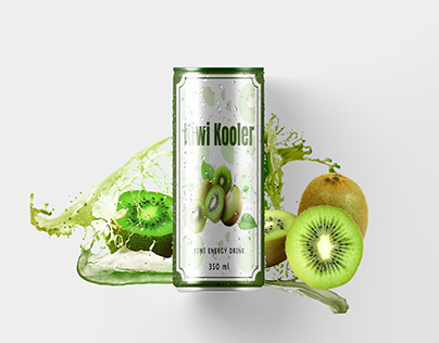 KIWI KOOLER Energy Drink Label Design