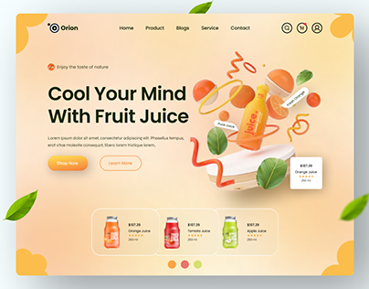 Orion-Juice Website Design