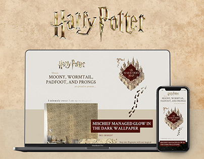 Harry Potter Website Design