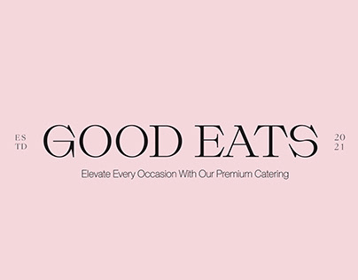 Good Eats catering (logo& packaging)