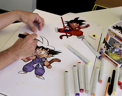 Let's draw Goku