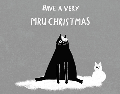 Mru Christmas postcards