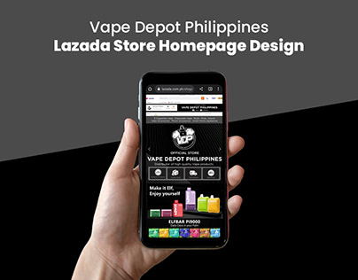 Vape Depot Philippines | Lazada Store Homepage Design