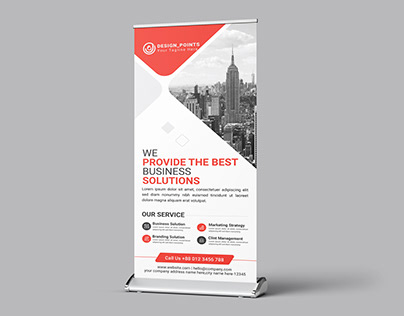 Corporate Roll Up Banner Design Template