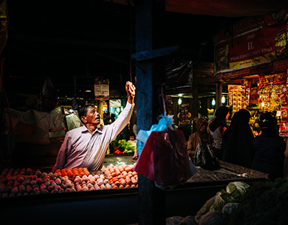 Pasar Bawah and Pasar Atas at Bukittingi - West Sumatra