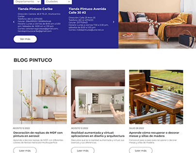 Rediseño Home Pintuco Colombia