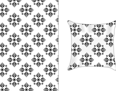 Seamless pattern. Black and white pattern.