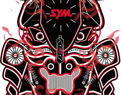 SYM重返榮耀紋身貼紙設計