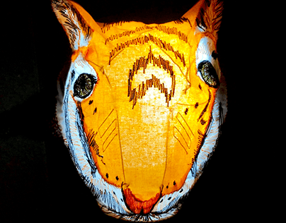 Embroidered Tiger Head Lamp