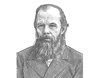 Fyodor Dostoevsky, 'WSJ 'hedcut'