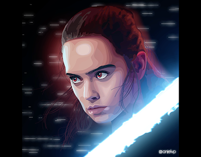 Portrait - Rey (Star Wars: The Last Jedi 2017)