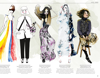 Fashion Illustration for The Kit Fashion Magazine