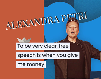 To be very clear, free speech is when you give me money