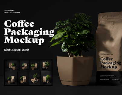 9 Coffee Packaging Mockups + 1 Free