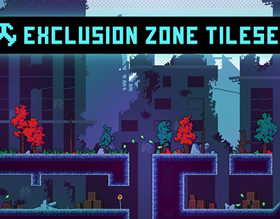 Free Exclusion Zone Tileset Pixel Art