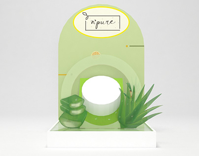 3D Design for display Aloe Product (Skin Care)