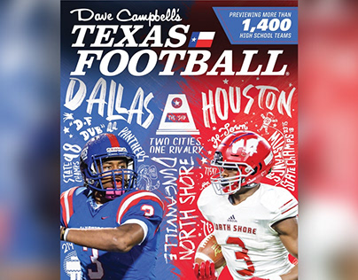 Dave Campbell's Texas Football Gatefold Cover