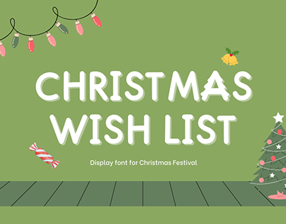 Christmas Wish List Font