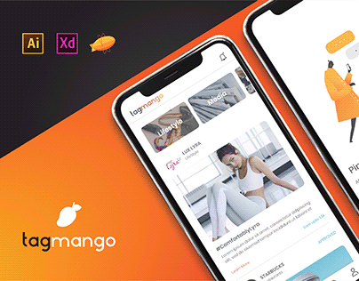 Tag Mango, UI Design and Onboarding Illustrations.