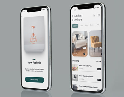 iOS Furniture App UI Design