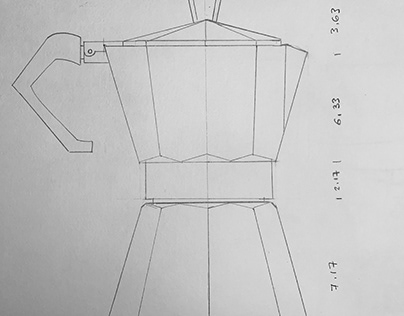 sketch caffettiera