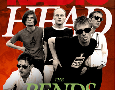 Radiohead “The Bends” Magazine Cover