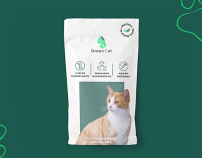 Design de Marca - Green Cat | Brand Pet