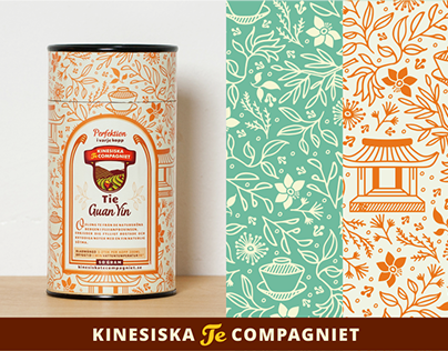Kinesiska Te Compagniet (label / package design)